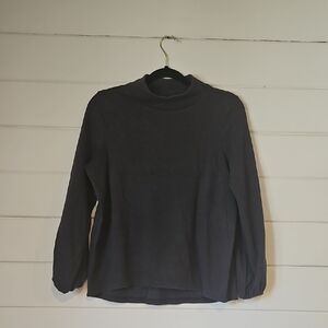 Women's Charcoal Long Sleeve Top